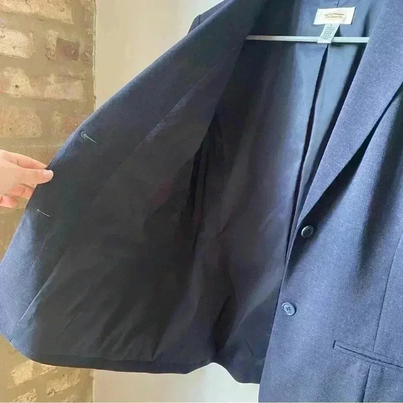 Talbots Women’s Wool Blazer Dark Navy Blue Size 8, 96% Wool, Excellent Condition - Picture 9 of 15